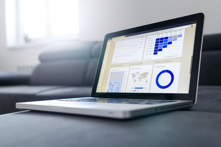 Painel de monitoramento com múltiplos indicadores em tela